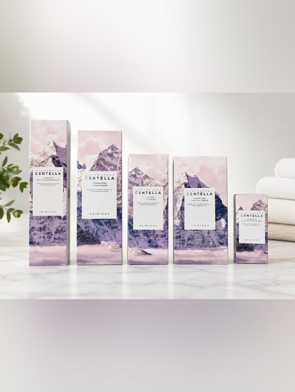 SKIN1004 Madagascar Centella Poremizing 5 Piece Skincare Set Bundle New